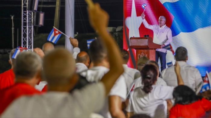 Protesta en Cuba en medio de acusaciones de Díaz-Canel a EE.UU.