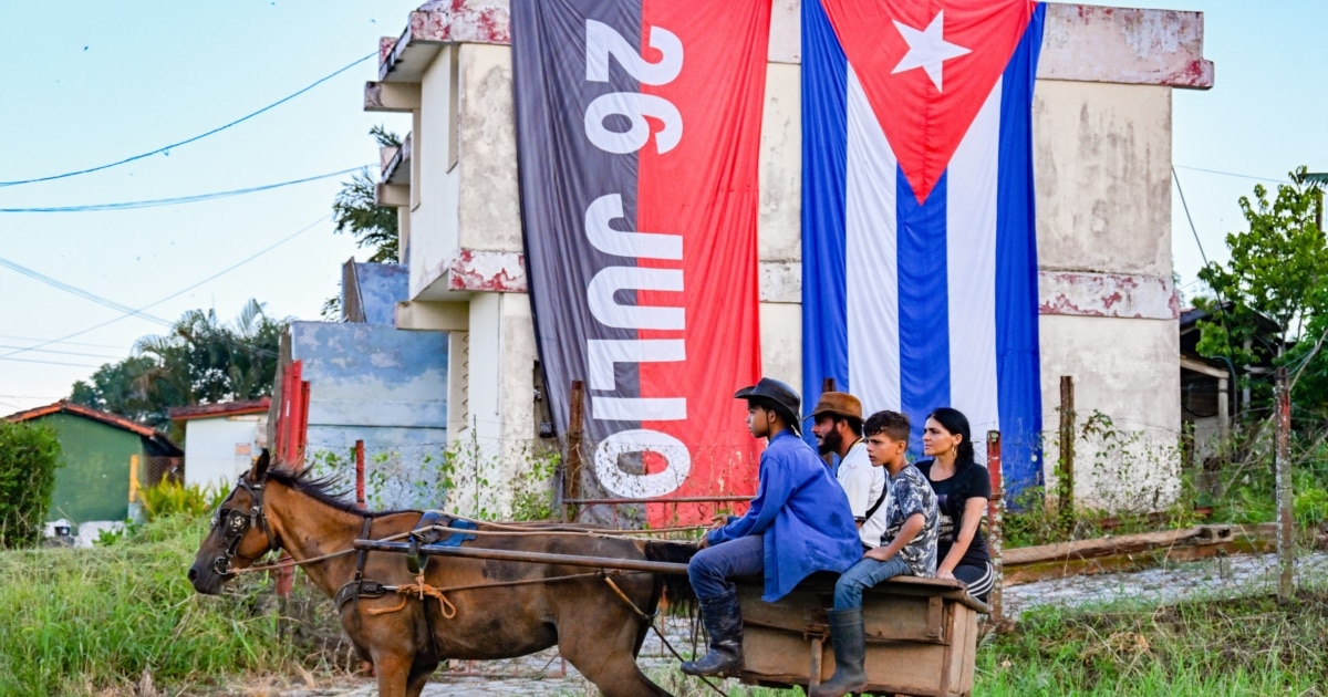 Cuartel Moncada en Santiago de Cuba durante el aniversario del 26 de julio