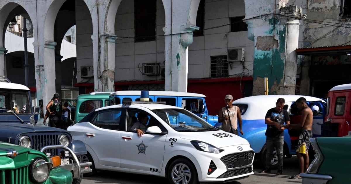 Imagen que representa protestas o represión en Cuba.