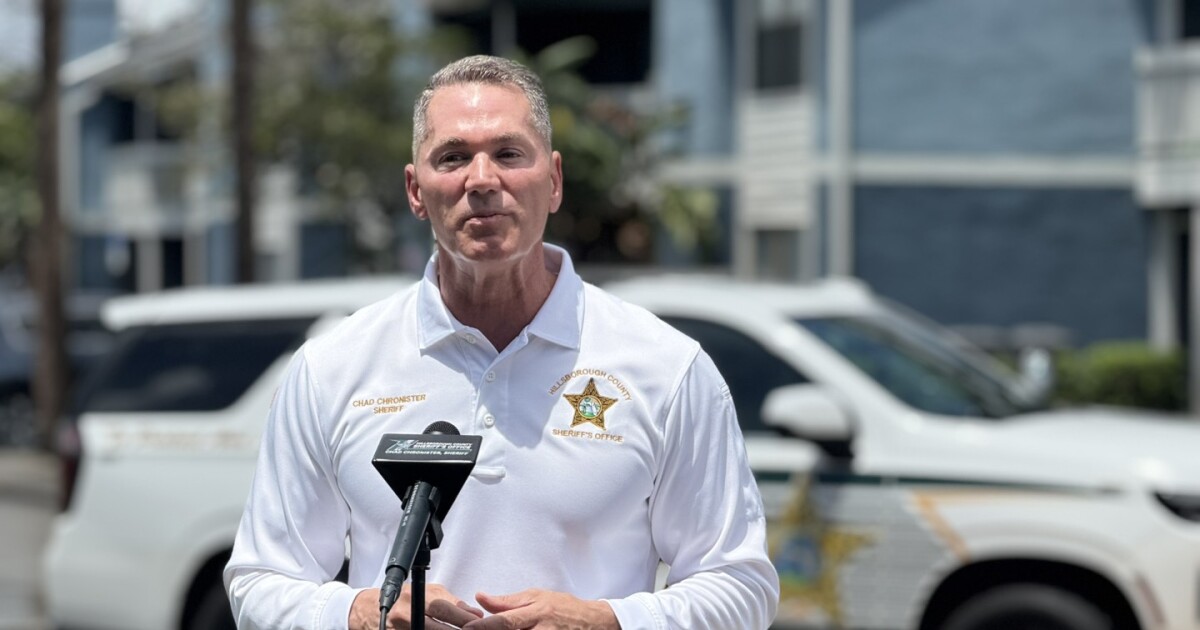 Vista de un estanque de retención en Tampa similar al lugar del incidente.