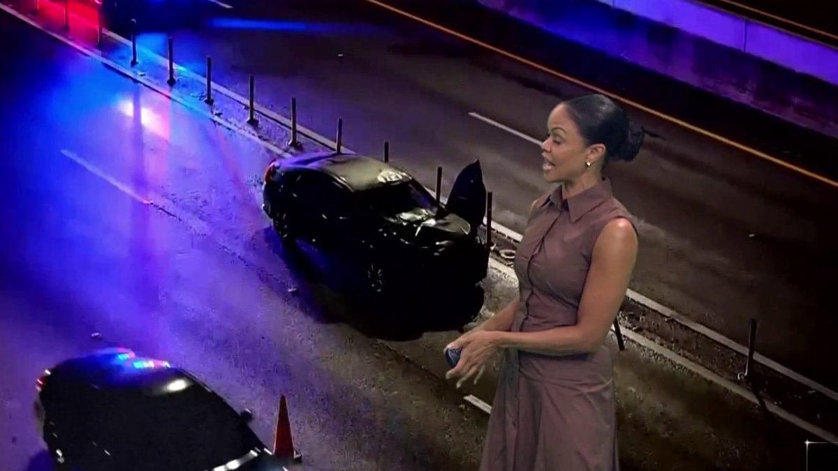 Accidente en la autopista con presencia de patrullas