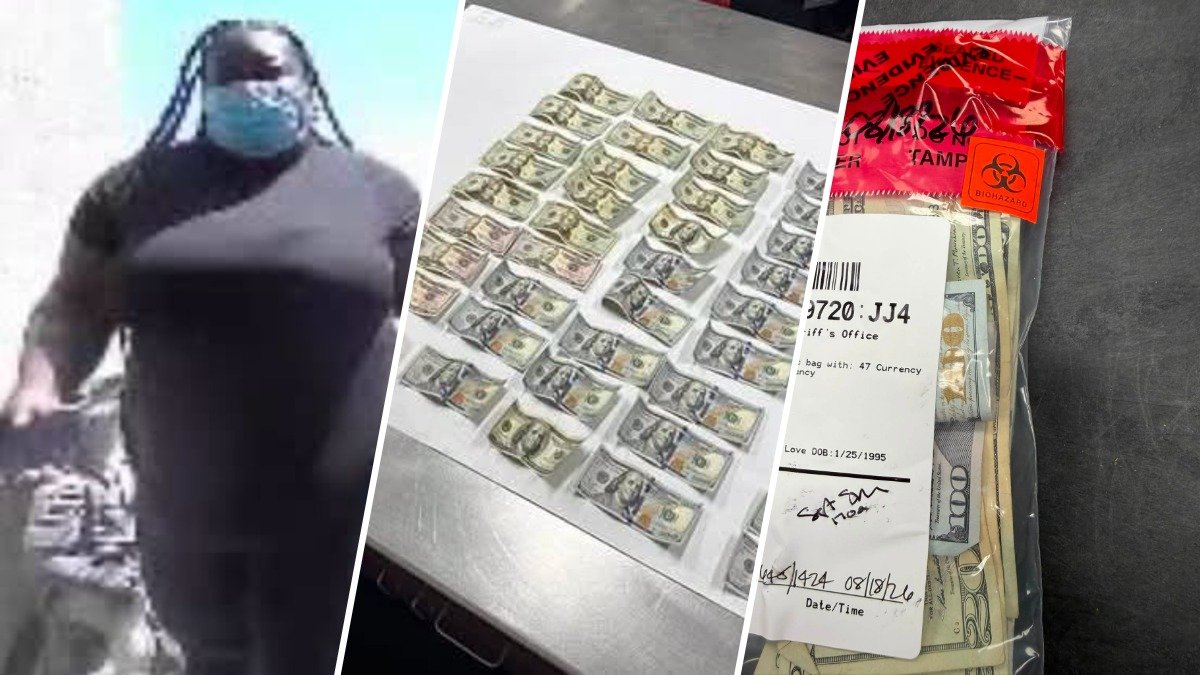 Mujer siendo arrestada por fraude en Miami