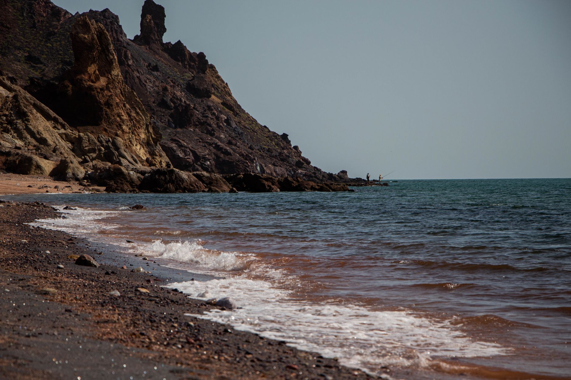 Vista del Estrecho de Ormuz, importante ruta comercial