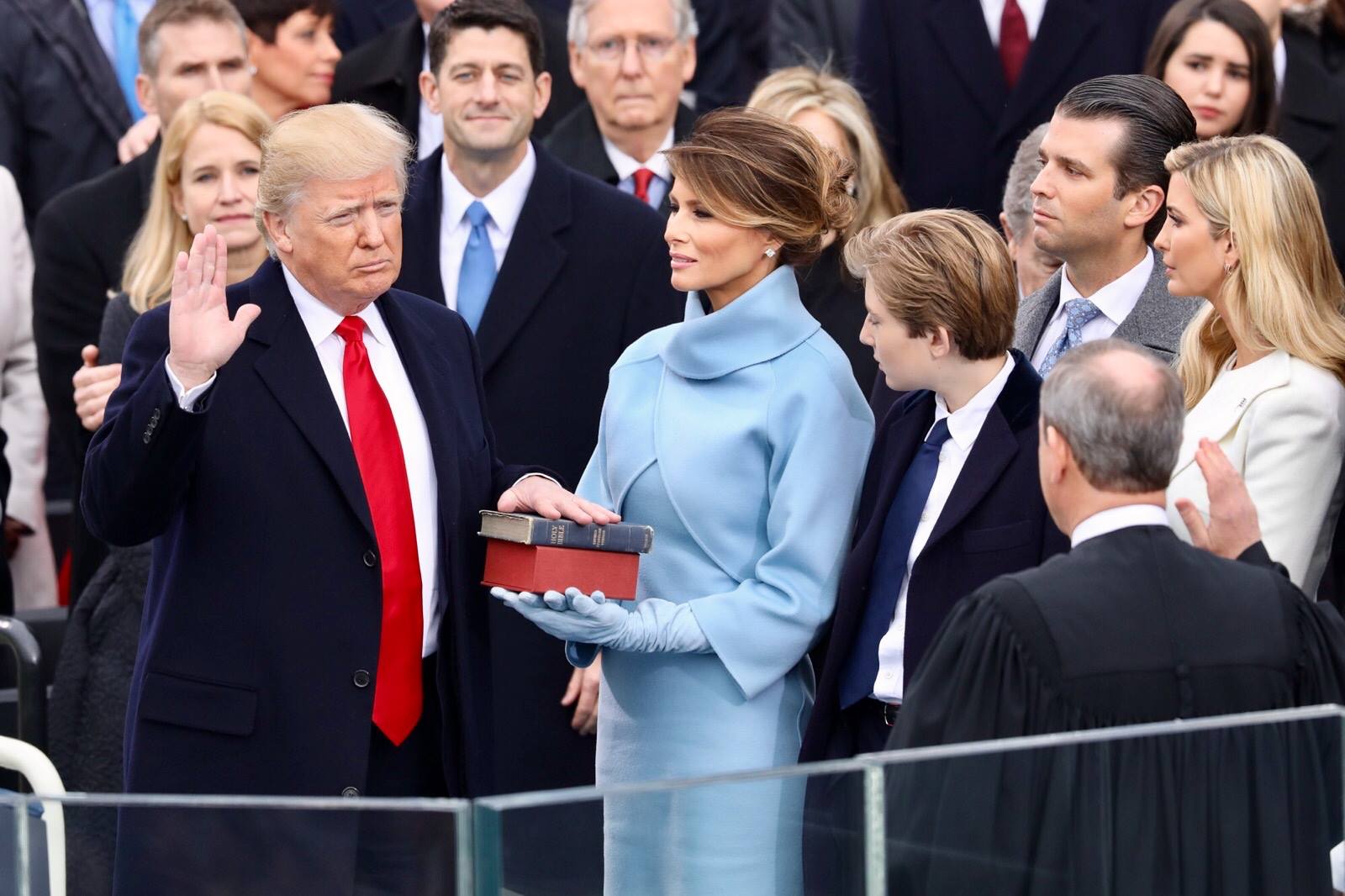 Donald Trump durante una conferencia de prensa en la Casa Blanca.