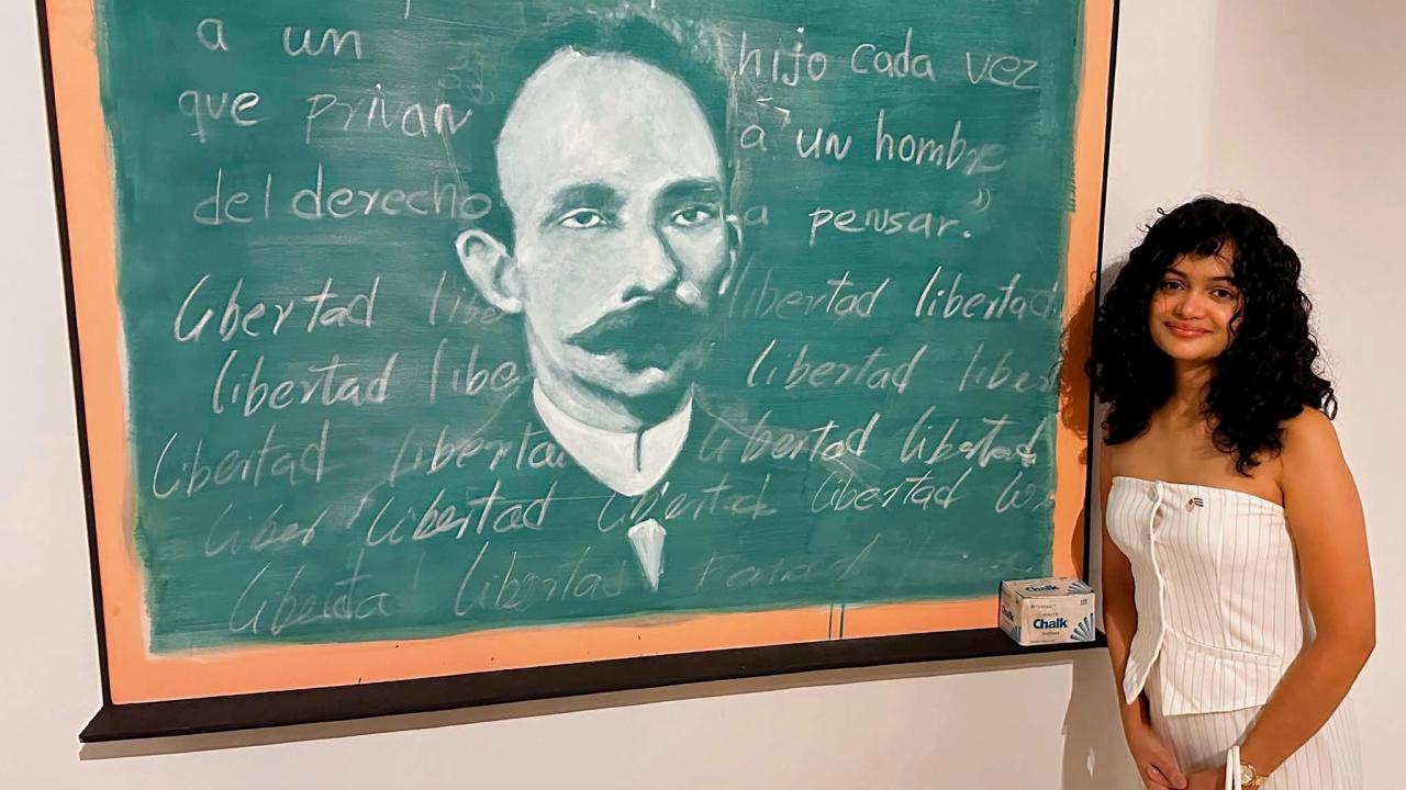 Foto de archivo de la activista cubana Anna Bensi, recientemente condenada en un juicio sin garantías.